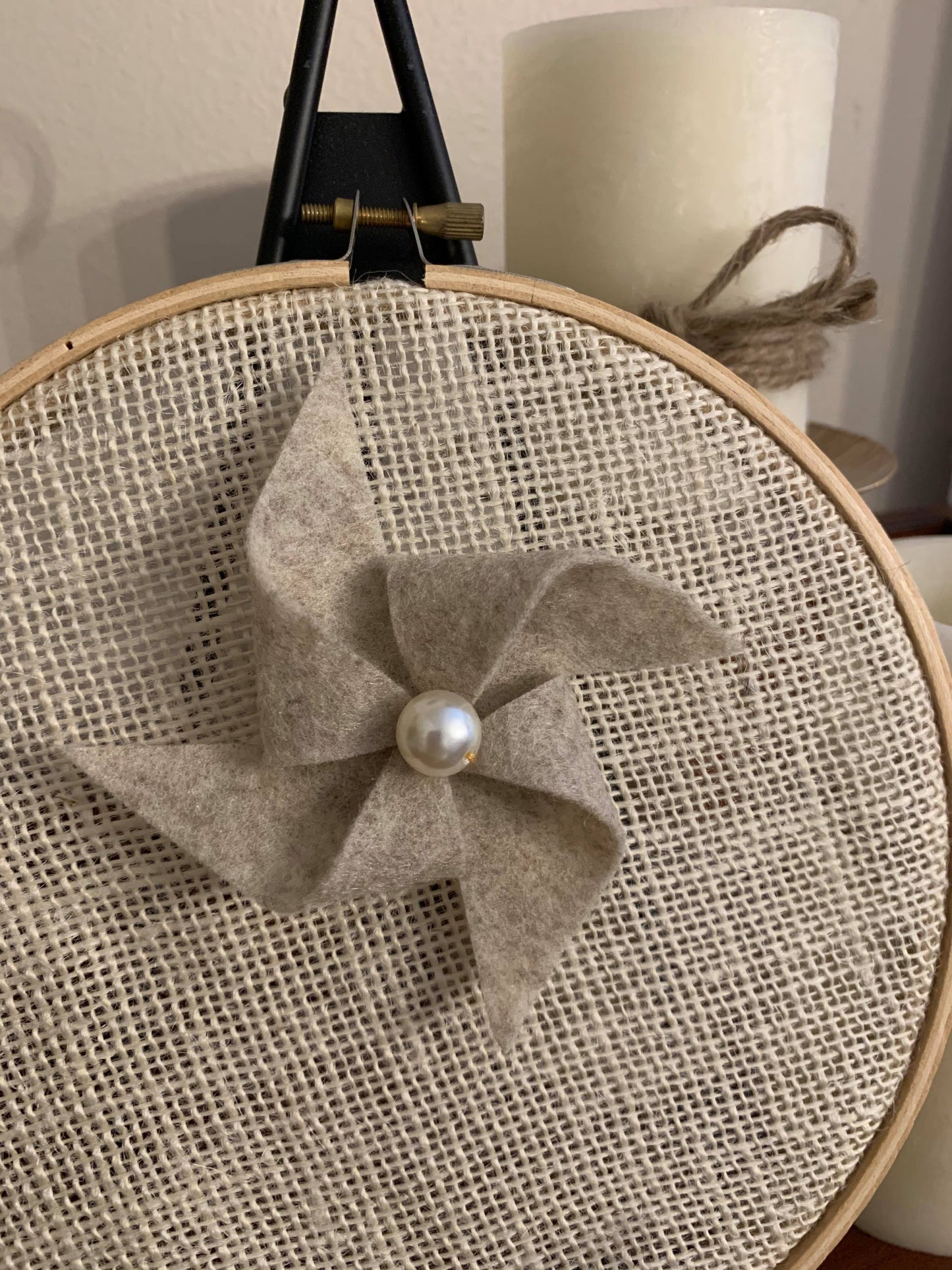 The Pinwheel Felt Brooch