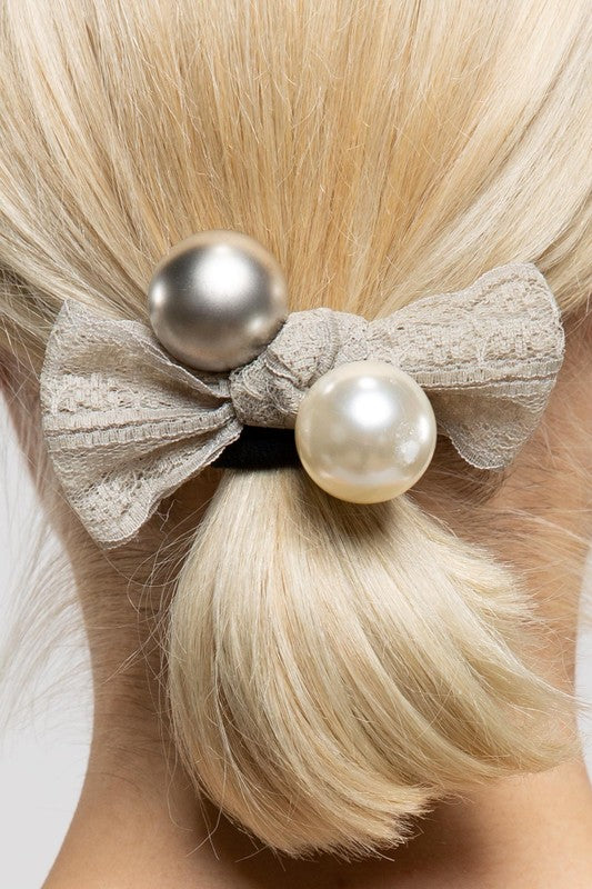 The Pearl Hair Tie (Two Tone)