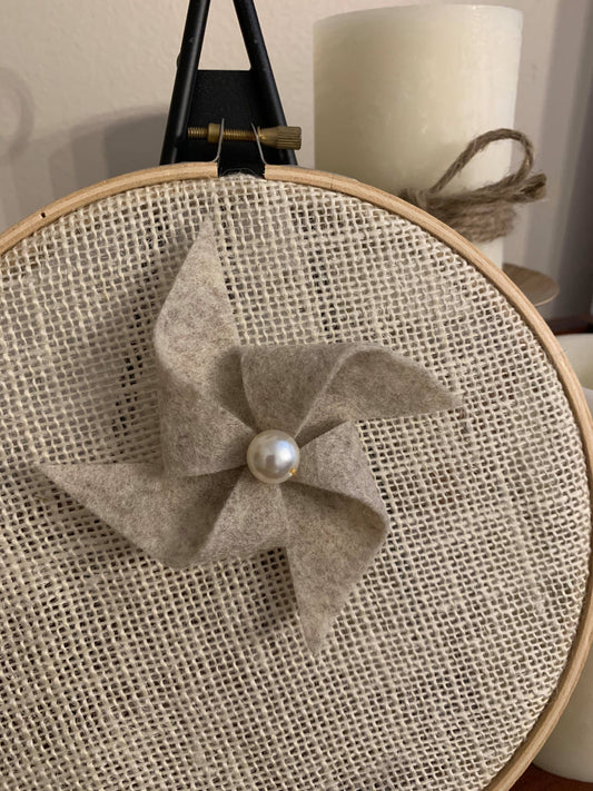 The Pinwheel Felt Brooch