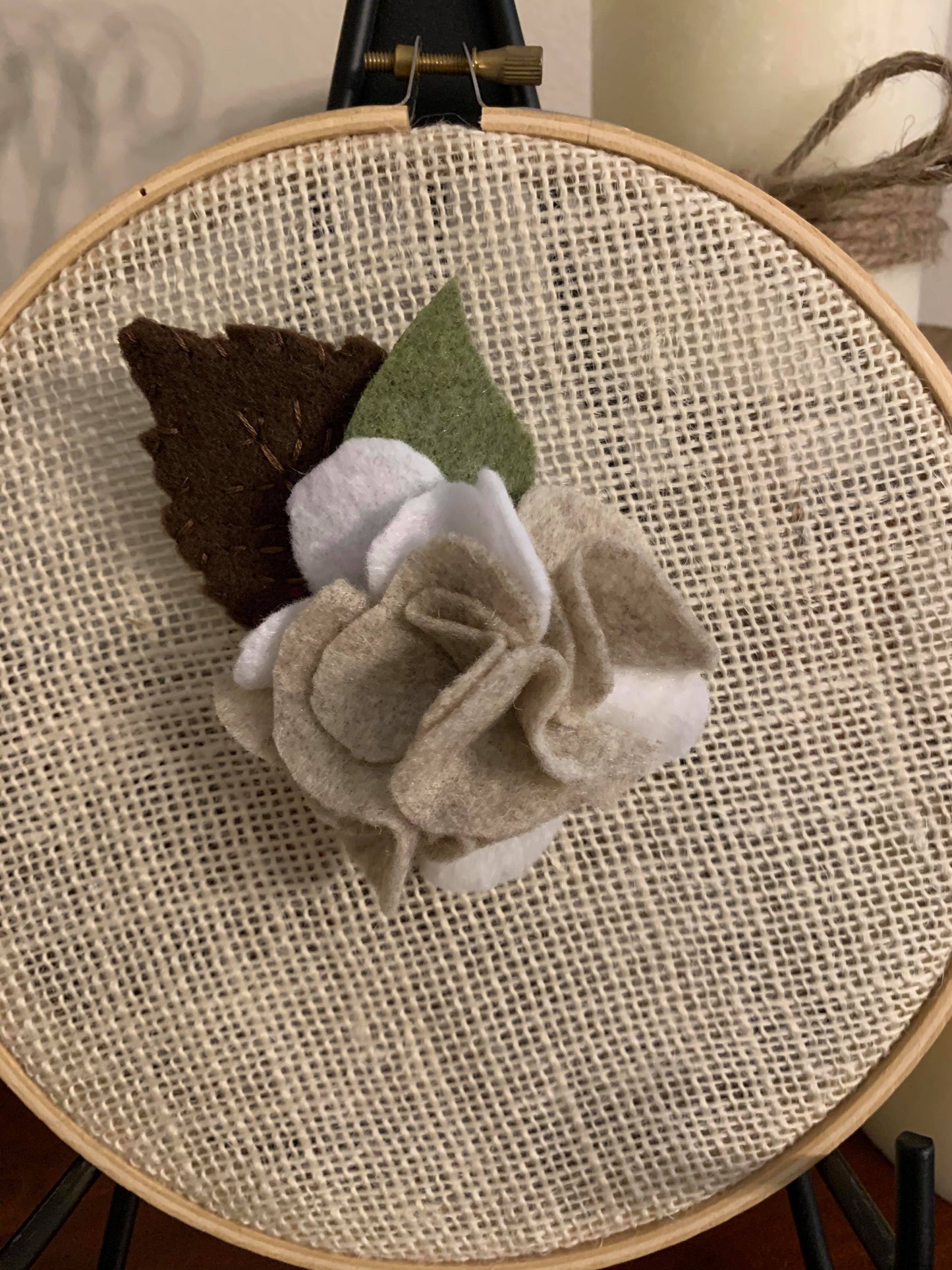 Cotton Bud Felt Brooch