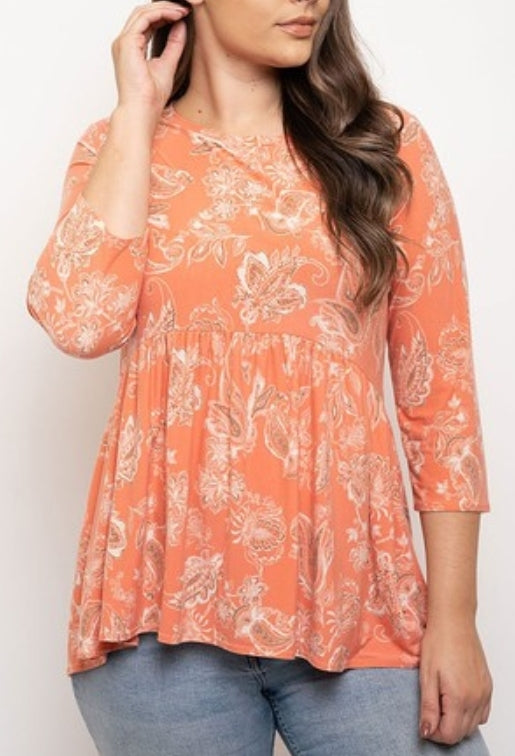 The French Coral Top