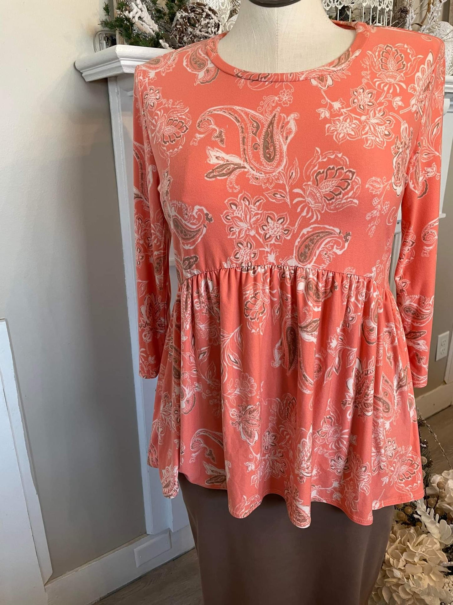 The French Coral Top